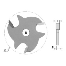 Фреза CMT-PRO пазовая (диск) Z3 F=8 D=47,6x3 822.4730