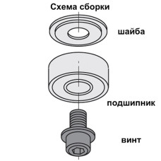 Подшипник CMT D=19/6х6 791.007.00