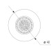 SETE Ручка-кнопка VALIKA, d=40мм, серебристая, ZnAl, RM-VALIKA-80