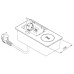 SETE Удлинитель настольный встраив.,1 гнездо,2*USB,белый, беспр.зар. SBT-1UCW-10
