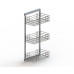 Корзина 3-х уровневая на рамке 285х475х1015, хром Корзина 3-х уровневая на рамке 285х475х1015, хром