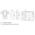 SETE Петля 45гр. с доводчиком без евро, H=2, HHC-45