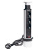 SETE Удлинитель настольный выдвижной, 2*USB, 230V, 60mm, СЕРЫЙ, SPO-3GU