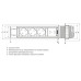 SETE Удлинитель настольный выдвижной, 2*USB, 230V, 60mm, СЕРЫЙ, SPO-3GU