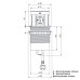 SETE Удлинитель наст. выдв., 2*USB,230V, круглый, с беспров.зар.ЧЕРНЫЙ, SPO-WC-B