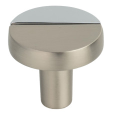 SETE Ручка 227 матовый никель хром кнопка ZnAl, RM-22701-0102