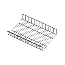 Полка-корзина проволочная LIGROOM, серия 400, L=550, Чёрный, RA