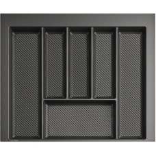 Вклад-лоток для столовых приборов 600мм (490-550) графит TRAY